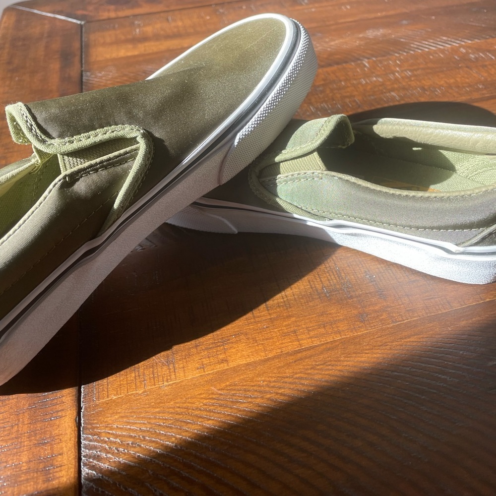 Brand new Olive Green vans